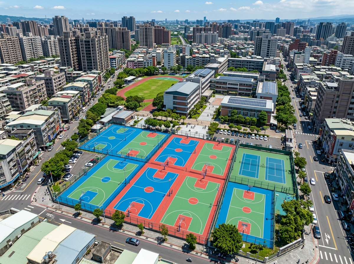 宣城市学校塑胶跑道硅PU篮球场 - 价格